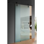 CSWIM115AC, 3/8" Frosted Tempered Glass, SLIDING DOOR, Sliding Barn Door Slab Interior